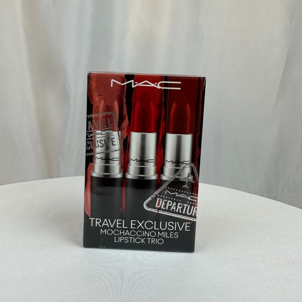 🎉HOST PICK 🎉 MAC - Limited Edition Mochaccino Miles Lipstick Trio NIB.